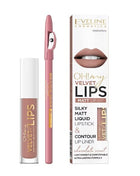 Eveline Cosmetics Oh! My Velvet Lips KIT 11 COOKIE MILKSHAKE
