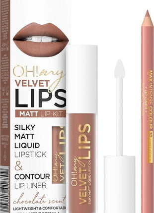 Eveline Cosmetics Oh! My Velvet Lips KIT 14 CHOCO TRUFLE