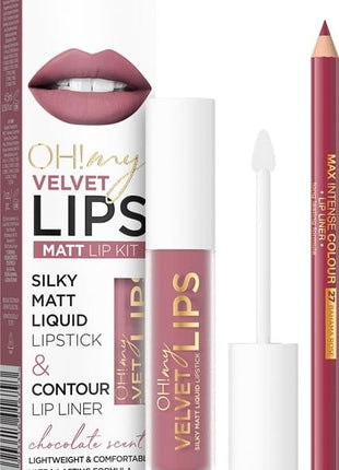 Eveline Cosmetics Oh! My Velvet Lips KIT 13 BROWNIE BISCOTTI