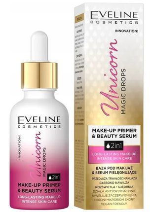 Serum cu vitamina C Make-up Primer 2in1 Unicorn, 30ml, Eveline Cosmetics