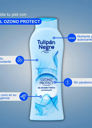 Gelul de duș Tulipán Negro Ozono Protect 650 ml