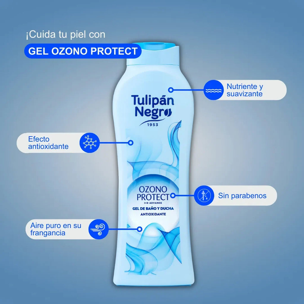 Gelul de duș Tulipán Negro Ozono Protect 650 ml