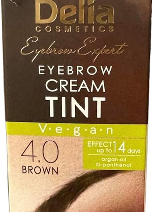 DELIA HENNA/CREMA KIT PROFESIONAL pentru sprâncene Maro 4.0