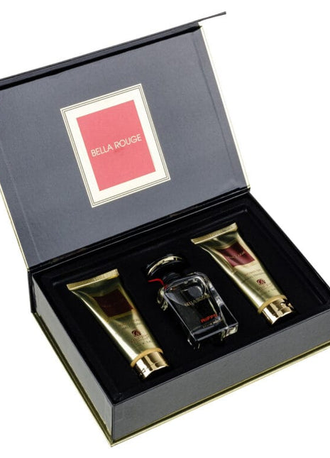 Set Cadou Bella Rouge Apa de Parfum 100ml + Gel De Dus 100ml + Lotiune de corp 100ml, Riiffs