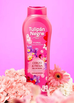 Gel de Baño Tulipán Negro Cerezo &amp; Fresia 650 ml