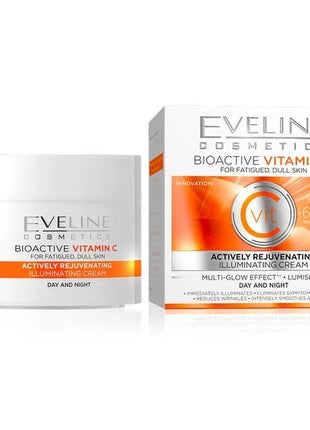 Cremă de față cu întinerire activă Eveline Bioactive Vitamina C Brightening 50 ml