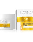 Crema de fata pentru ten matur și uscat Eveline Cosmetics 3 Oils + Peptides 50 ml