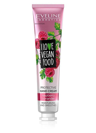 Eveline I Love Vegan Food Cremă Hrănitoare pentru mâini Zmeura&amp;Coriandru 50ml