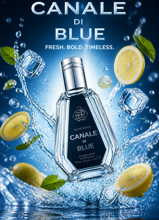 Fragrance World Canale di Blue Eau de Parfum pentru Bărbați 50 ml