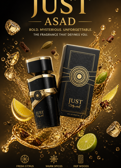 Fragrance World Just Aswad Eau de Parfum pentru Bărbați 100 ml