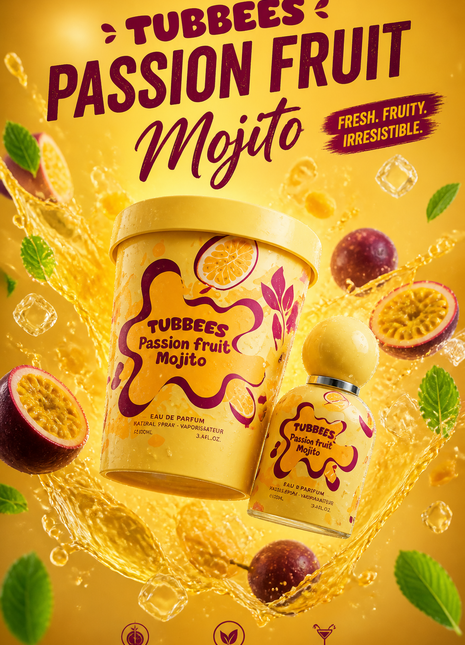 Tubbees Passion Fruit Mojito Eau de Parfum Unisex 50 ml