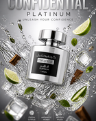 Lattafa Confidential Platinum Eau de Parfum pentru Bărbați 100 ml