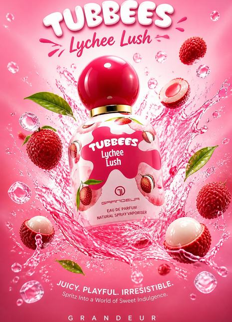 Grandeur Elite Tubbees Lychee Lush Eau de Parfum Unisex 50 ml