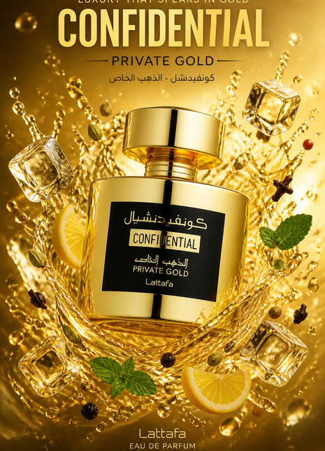 Lattafa Confidential Private Gold Eau de Parfum Unisex 100 ml