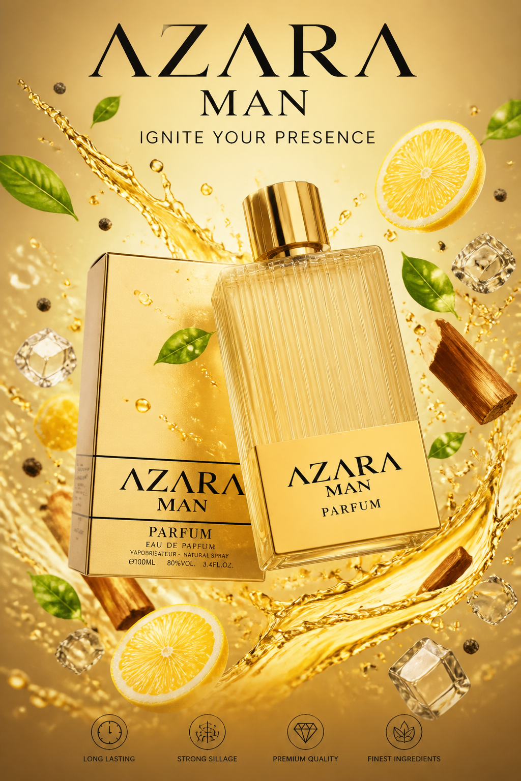 Fragrance World Azara Man Eau de Parfum for Men 100 ml