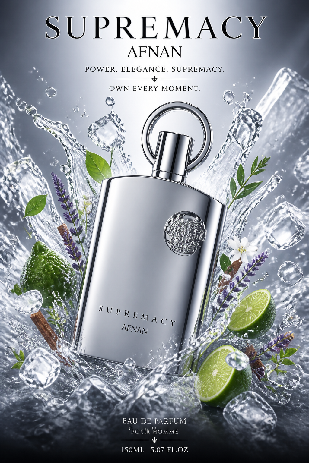 Afnan Supremacy Silver Eau de Parfum for Men 150 ml