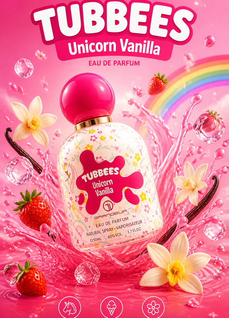 Grandeur Elite Tubbees Unicorn Vanilla Eau de Parfum Unisex 50 ml