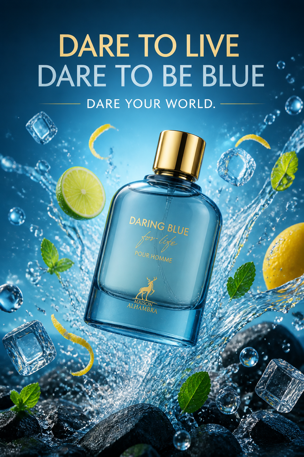 Maison Alhambra Daring Blue For Life Eau de Parfum for Men 100 ml