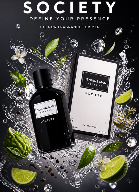 Fragrance World Genuine Man Giovany Society Eau de Parfum pentru Bărbați 100 ml