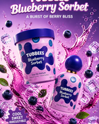 Tubbees Blueberry Sorbet Eau de Parfum Unisex 50 ml