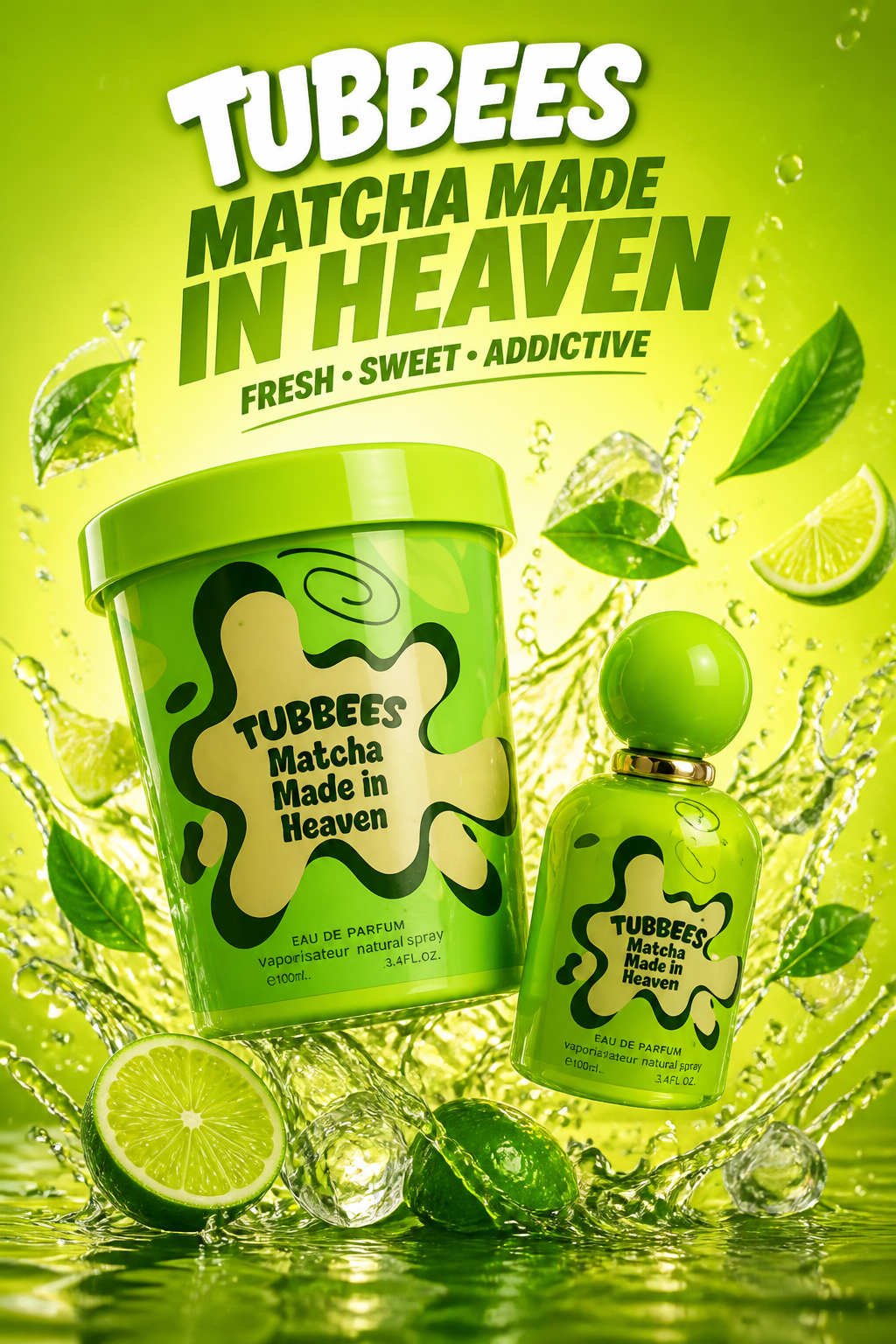 Tubbees Matcha Made In Heaven Unisex Eau de Parfum 50 ml