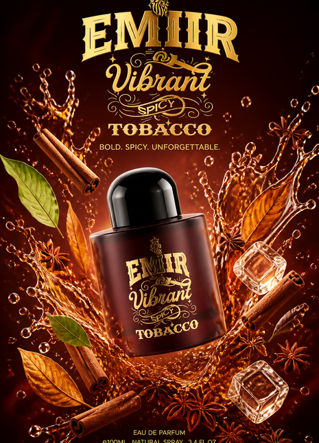 Paris Corner Vibrant Spicy Tobacco Eau de Parfum pentru Bărbați 100 ml