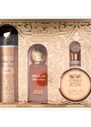 Set Lattafa Fakhar Extrait Gold 3 Piese