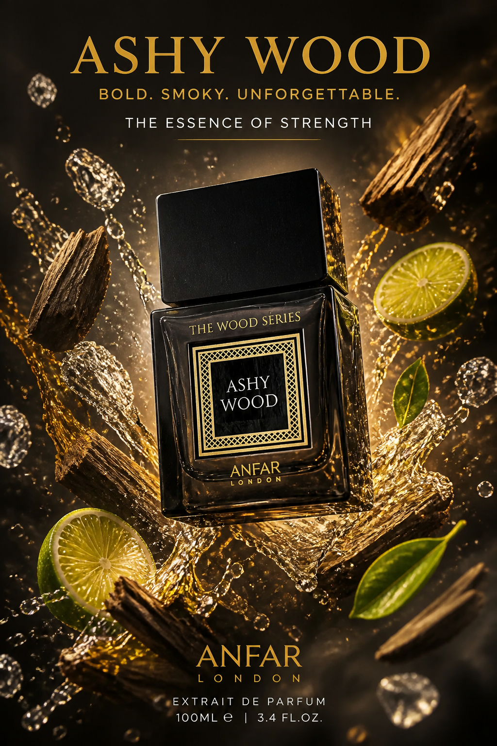 Anfar London Ashy Wood Extrait de Parfum for men 100 ml
