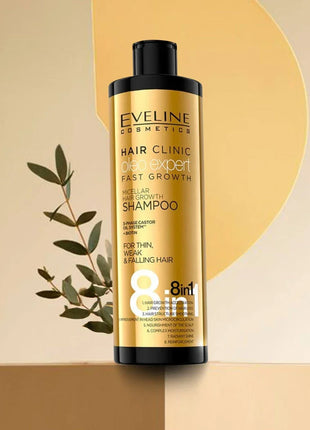 Sampon Par Crestere Rapida Micellar Hair Clinic Fast Growth 8in1 Eveline Cosmetic 400 ml