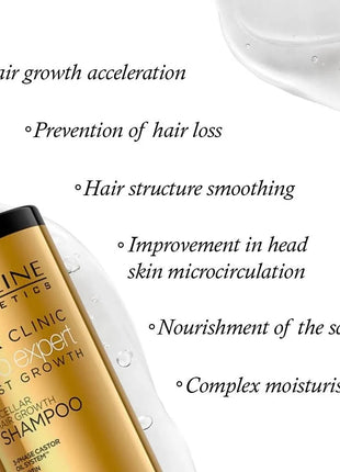 Sampon Par Crestere Rapida Micellar Hair Clinic Fast Growth 8in1 Eveline Cosmetic 400 ml