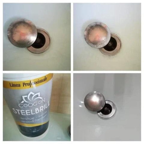 STEELBRILL ROZSDAMENTES ACÉL POLÍROZÓ TISZTÍTÓSZER 750ML