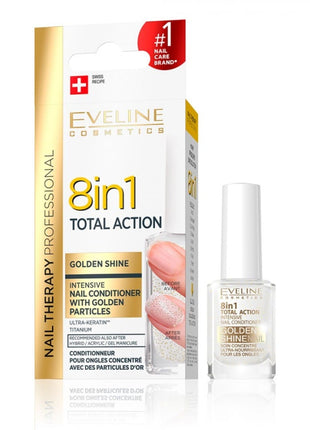 Tratament unghii Eveline 8in1 Gold Shine Total Action
