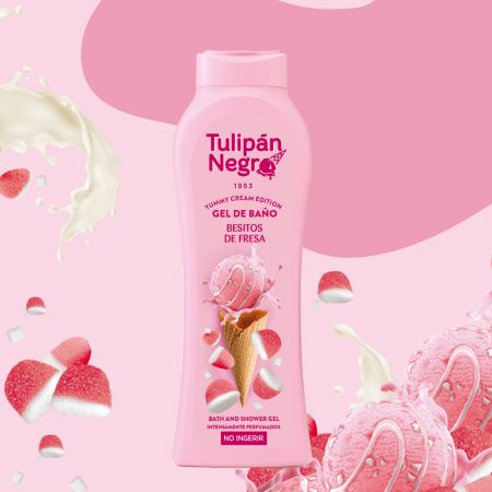 Tulipan Negro tusfürdő Besitos De Fresa 650 ml